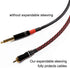 Alex Tech 25ft - 3/4 inch PET Expandable Braided Sleeving, BlackRed Braided Cable Sleeve