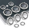 Samsung Galaxy S24 Ultra Camera Lens Protector, Glitter Silver Tempered Glass Aluminum Alloy Ring Cover with Tools