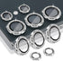 Samsung Galaxy S24 Ultra Camera Lens Protector, Glitter Silver Tempered Glass Aluminum Alloy Ring Cover with Tools