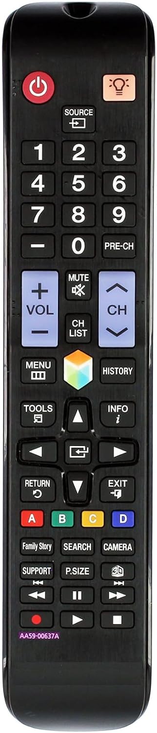 AA59-00637A Remote for Samsung Smart 3D LCD LED TV, Compatible with Multiple Models