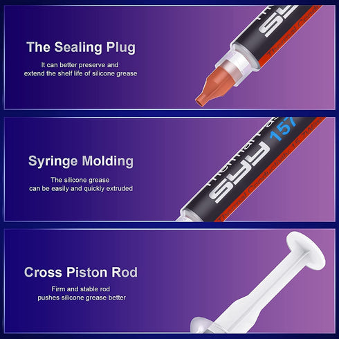 SYY Thermal Paste with Tool Kit, 4 Grams CPU Paste for IC/Processor/CPU/GPU/All Coolers