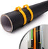 Film Vinyl Wrap Rolls Holder Roll-Media Speed Clips, Plastic Hoop Ring Clamp with Quick Release Handle and Scratch Protection Felt Patch,Film Rolls Storage Solution Tool, Pack of 4 with 2 Sizes by NEWISHTOOL