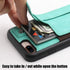TOOVREN Upgraded iPhone 7 Plus Wallet Case, iPhone 8 Plus Wallet Case with Card Holder, Perfect for Travel, Aqua