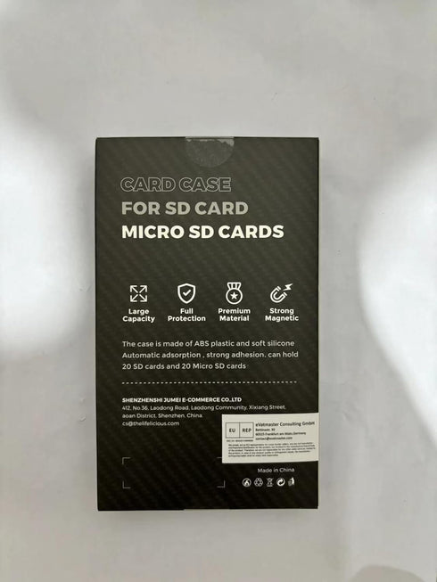 SD Card Holder Memory Card Case for 20 SD Cards and 20 Micro SD Cards, SD Cards Storage Organizer for SD SDHC SDXC TF