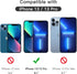 JETech 3-Pack Full Coverage Screen Protector for iPhone 13/13 Pro 6.1-Inch, 9H Tempered Glass, Case-Friendly