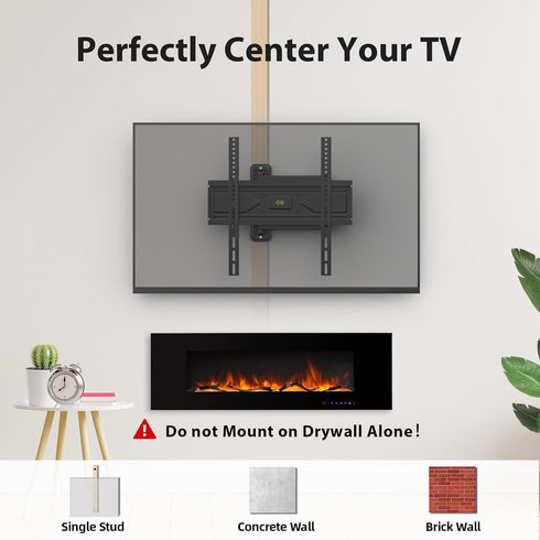 26-60 Inch 80 lbs, 400x400mm USX MOUNT Swivel TV Wall Mount for TVs up to Single Articulating Arm, Full Motion TV Wall