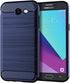 Asuwish Phone Case for Samsung Galaxy J7 Prime 2017 with Tempered Glass Screen Protector, Blue
