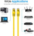 Cmple Cat5e Network Ethernet Cable - Computer LAN Cable 1Gbps, 25 Feet Yellow