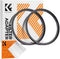 K&F Concept Step-Up Ring Adapter 67-82mm, 2 Pcs for 67mm Lens to 82mm ND CPL UV Lens Filter