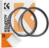 K&F Concept 77-82mm (2 Pcs) Step-Up Ring Adapter for 77mm Lens to 82mm ND CPL UV Filter