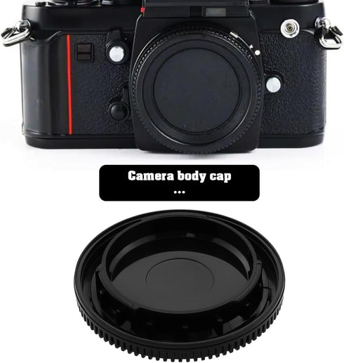 2pcs Camera Body Cap Replacement Part Compatible with Nikon F Lens Mount Camera F3 FM2 F4 D6200 D5600 Df D3 D600 D810 F5 D100 D750 D70 D700