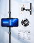 elitehood 360° Swivel Tilt Mic Stand Phone Holder, Adjustable Mount for Music Boom Mic, Compatible with All Smartphones