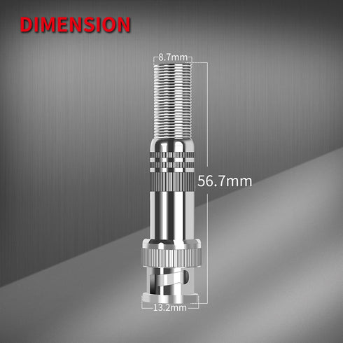 DAIERTEK 24pcs RG59 RG6 BNC Connectors Male Solderless BNC Compression Connector Screw On Coaxial Terminal for CCTV Security Surveillance Camera Coax Cable