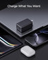 wegear 67W 3-Port 16/15/Pro, S25/S24, Note20, USB C Charger, GaN Fast Charging Block with Foldable Plug, Compatible