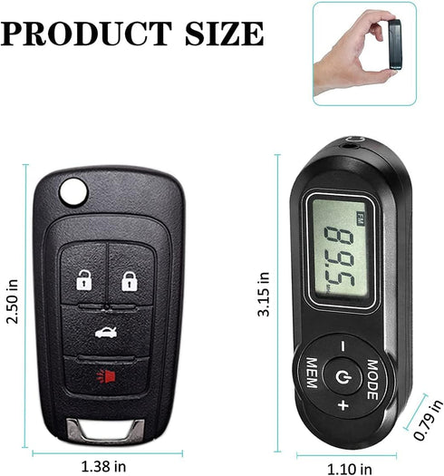 Personal FM Walkman Radio, Mini Digital Tuning Portable Radio with Headphones, Belt Clip, LCD Display, Pocket Radio for