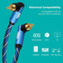 EMK 10Feet RCA Cable Male to Male Digital Coaxial Audio Cable for Subwoofer, TV, Sound Bars