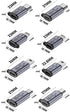 USB C/Lightning to Micro USB Adapter, Type C/Micro USB Female to Lightning Male Converter, 8 Pack Micro USB/Lighting to