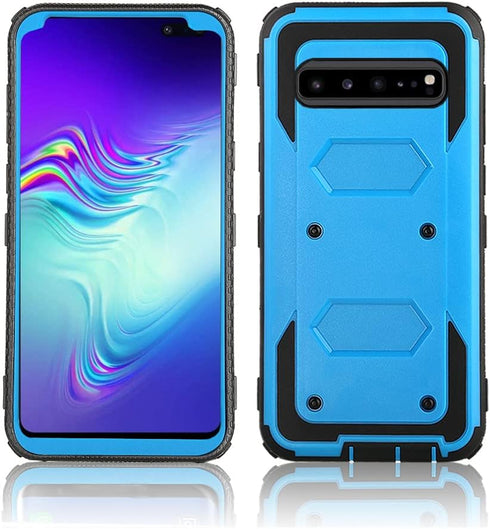 Asuwish Phone Case for Samsung Galaxy S10 5G, Hybrid Rugged Shockproof Hard Drop Proof Full Body Protective Cover
