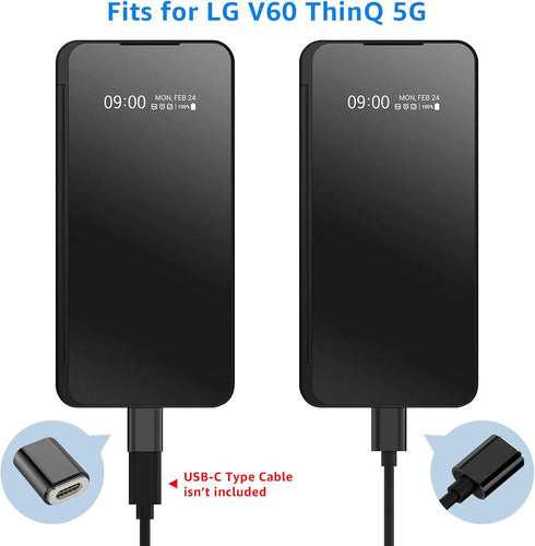 Charging Adapter for LG V60 Dual Screen Cover Case, Magnetic Charging Adapter with Cable for LG V60 thinQ