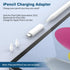 Jelanry Apple Pencil Adapter + 2 Pack Replacement Tips for iPencil, USB-C to Pencil Adapter for 1st Generation