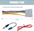 DACIRTY 3 PCS Radio Wire Harness, Standard Stereo DVD Modified Power Speaker Tail Line Connector, Waterproof Plug