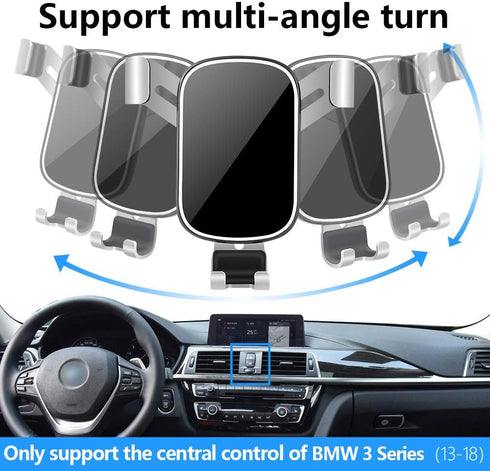 Car Phone Holder for BMW 3 Series (2013-2018) & 2 Series (2014-2021) - Auto Accessories Cellphone Mount Cradle Stand