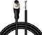 M8 4 Pin Male Socket Panel Aviation Wire, 8mm Industrial Circular Sensor Connector Cable, 6.5Ft/2M