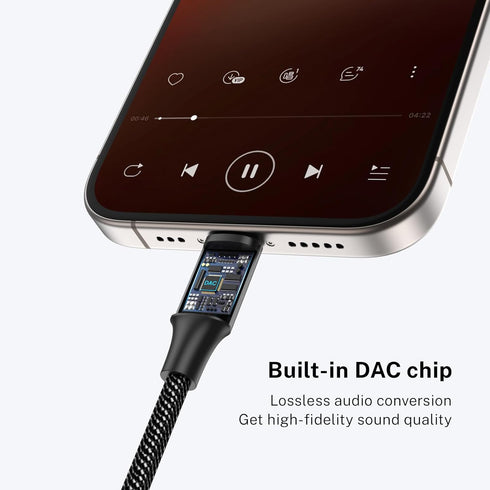 MOSWAG USB Type C to 3.5mm Headphone Jack Adapter, Audio Adapter USB C to Aux Dongle Cable for iPhone 15 Plus/Pro Max,