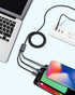 Multi Charging Cable 5 in 1, 2 Pcs 4FT USB C/A Multi Charger Cable to Type-C/Micro USB Port, Nylon Braided USB C