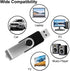 IMEASON 16GB 2.0 FAT32 16 Swivel Design USB Flash Drive with Keychain, USB Portable Thumb Drive Memory Stick, Format