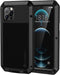 Lanhiem Metal Case for iPhone 12 Pro Max, Heavy Duty Shockproof Rugged Case with Built-in Screen Protector