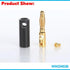 12Pcs/6pair 4mm Stackable Banana Plugs, Gold Plated Connectors for Speaker Wire