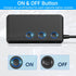 Qidoe 3 Socket Car Charger Splitter 200W, Cigarette Lighter Adapter with PD30W USB-C & QC3.0 Multi USB Car Charger