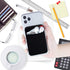 ACKLLR 3 Pack Cell Phone Card Holder, Adhesive Sticker for Back of Phone, Stretchy Fabric Card Sleeves