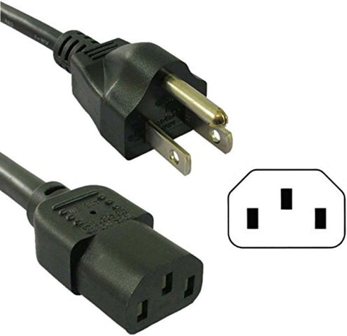 HQRP 10ft AC Power Cord Compatible with ION Block Rocker, Block Party & Live, Job Rocker, Pathfinder Explorer Bluetooth Portable Speaker System Cable Block Rocker iPA76C iPA76A iPA76S IPA23, UL Listed