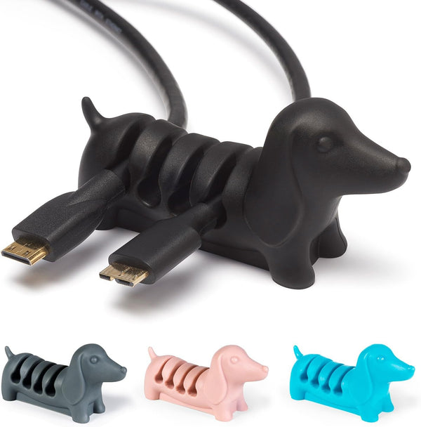 Gifts for Readers & Writers Cable Holder Clips, Tidy Cord Management Organizer for USB Charging & Power Cables