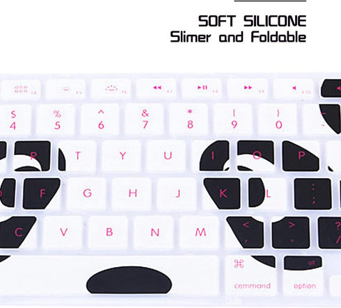 HRH Silicone Keyboard Cover Skin for MacBook Air 13, MacBook Pro 13/15/17, USA Layout, Kung Fu Panda