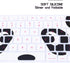 HRH Silicone Keyboard Cover Skin for MacBook Air 13, MacBook Pro 13/15/17, USA Layout, Kung Fu Panda