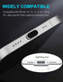 iPhone Dust Plug Compatible with iPhone and AirPods, Lightning Port Protector Anti Dust Cover with Speaker Cover (Black)
