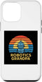 iPhone 12 mini Robotics Grandpa Stem Vintage Cute Robot Tee Case for Women
