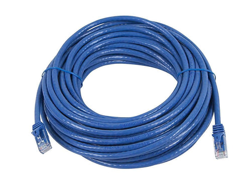 Monoprice Cat6 Ethernet Cable, 20ft, Blue, UTP 24AWG, 550MHz, Snagless, Pack of 1