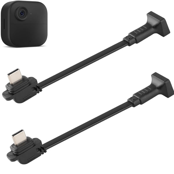 Uogw 2 Pack Extension Cable for Blink Outdoor 4(4th Gen), Weatherproof L-Shaped Flat Power Extension Cord