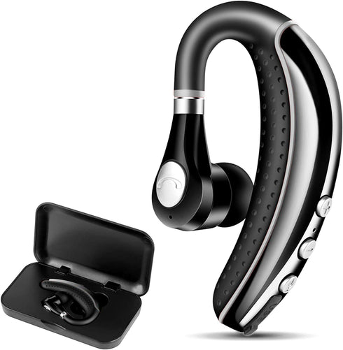 Bluetooth Headset V5.0, Wireless Earpiece with Noise Canceling Mic, Ultralight Business Earphone for Driving/Office
