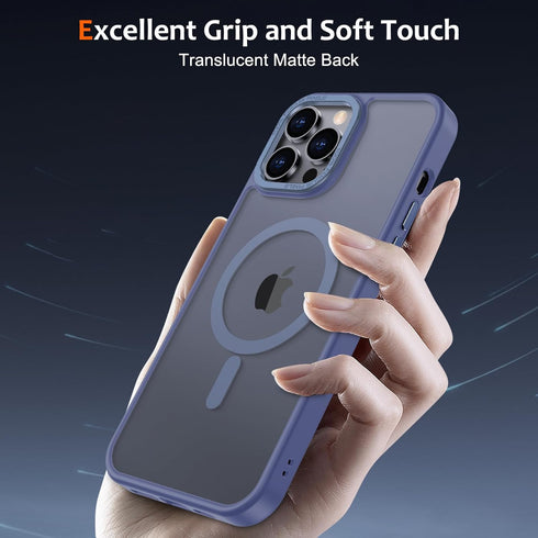 Anuck iPhone 13 Pro Max Case, Magnetic Phone Case Compatible with MagSafe, Soft TPU Bumper, Slim Fit Shockproof Cover,