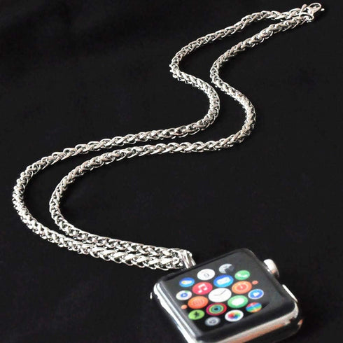 Stainless Steel Chain Necklace Pendant - Compatible with Apple Watch 42mm Series 3 2 1 / 44mm Series 5 4