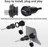PENGLIN Waterproof USB 3.0 Cable, Male to Female Panel Mount Connector with Extension Cable Set