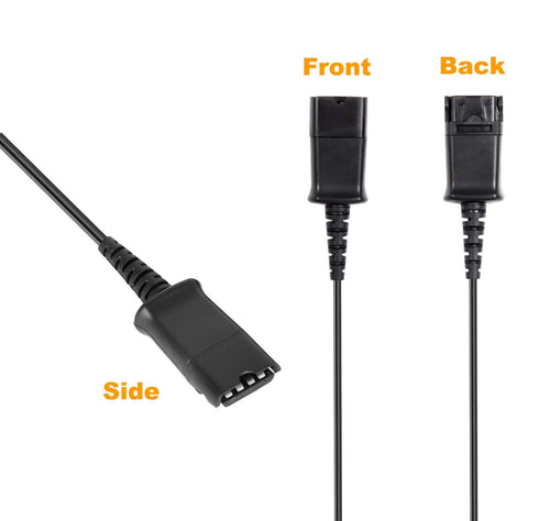 VoiceJoy Call Center Headset Quick Disconnect Cable Y Splitter Adapter for Training Center Compatible with Plantronics