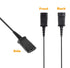 VoiceJoy Call Center Headset Quick Disconnect Cable Y Splitter Adapter for Training Center Compatible with Plantronics