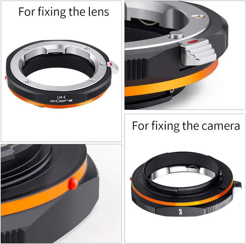 K&F Concept Lens Mount Adapter for Leica M Lens to Alpha Nex E-Mount Camera Body, Matting Varnish Design