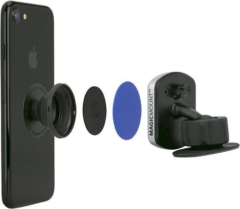 Scosche MPRNDRK-SP MagicMount Phone Replacement Plate Kit for Magnetic Car Phone Mount Holder, Universal with All